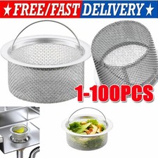 Stainless Steel Sink Drain Filter Fine Net Thicken Sink Sewer Strainers Kitchen