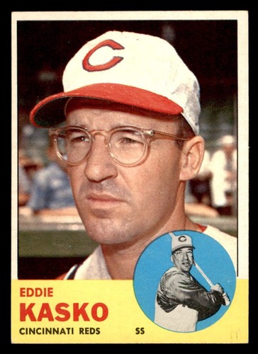 1963 Topps Baseball #498 Eddie Kasko EX *g1