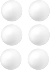 Craft Foam Balls 4.5 Inch, 6-Pack Polystyrene for DIY Projects and Decorations