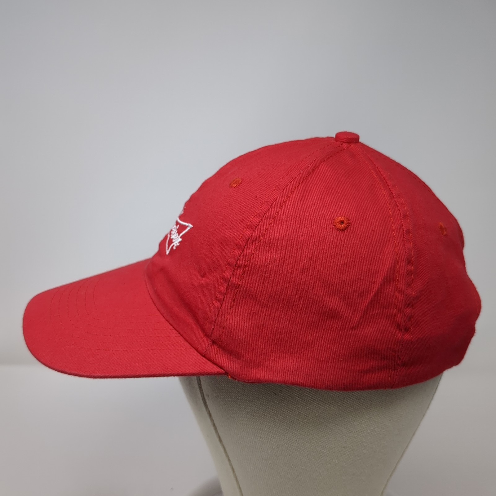 Budweiser Strapback Baseball Hat Red One Size Adj… - image 3