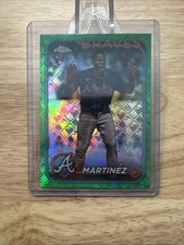 2024 Topps Chrome Logofractor #294 Julio Pablo JP Martinez Green /99 Braves