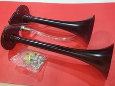 Universal 12v24v Dual Black Trumpet Air Horn 10 Inch Whose Universal 12v24v Dual Black Trumpet Air Horn 10 Inch Whose