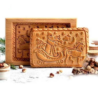 DIY Christmas Pumpkin Pine Cones Cookie Mold Kitchen Carved Gingerbread Mold New