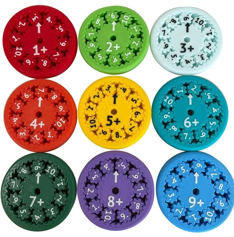 18 pcs NEW Math Facts Fidget Spinners Addition Subtraction Game Educational Toy - Image 2 of 4