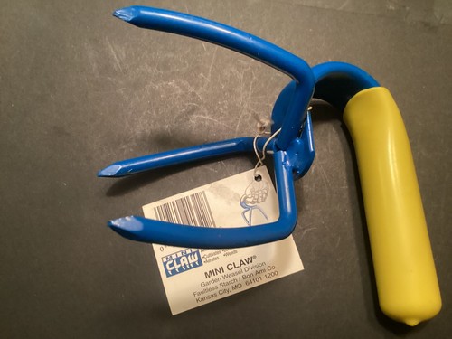 Garden Weasel Mini  Cultivator - Blue/Yellow - NICE! *