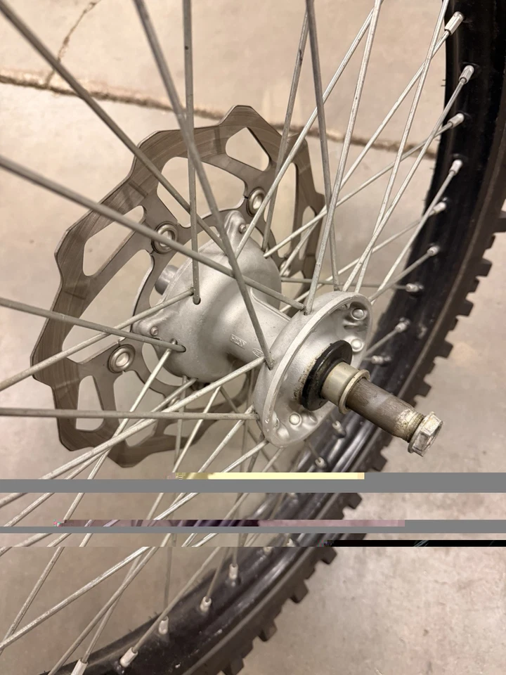  Neumático de cubo de llanta delantera Kawasaki KX250F KX 250F OEM NEGRO 2009-2018 Foto 3 de 3