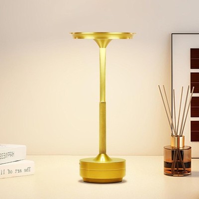 Cordless Table Lamp Dimmable 3-Color Dest Lamp Rechargeable LED Night Light