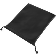 Reusable PU Earphone Storage Bag Portable Black Headphone Pouch