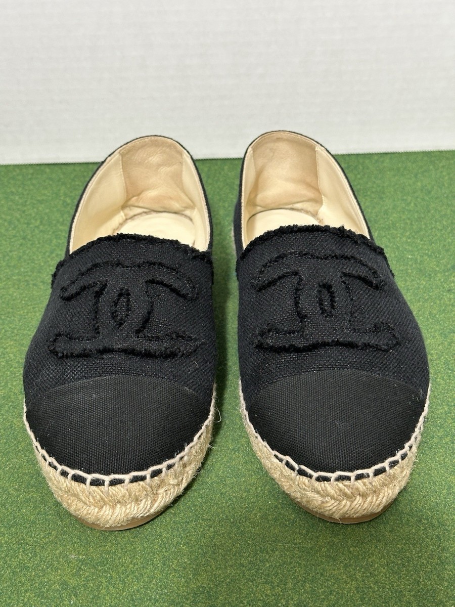 Espadrille Flats Chanel Slip On Shoes Chanel Espadrilles, Flats
