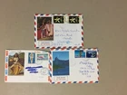 Three French polynesia covers with picture envelopes