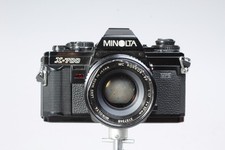 MINOLTA X-700 35MM SLR W ROKKOR PF 50MM 1.7 LENS CLEAN GLASS METER WORKS 2271808