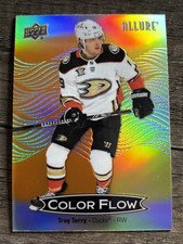 2024-25 Upper Deck Allure - Color Flow Troy Terry #CFL-57 Orange Yellow
