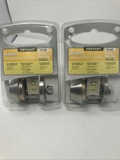 Defiant Deadbolt 154-660 Keyed One Side Stainless Steel Housing 2-packages 
