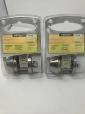 Defiant Deadbolt 154-660 Keyed One Side Stainless Steel Housing (2-packages)