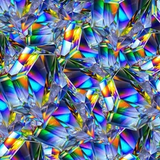 Crystal Facets - 18"x46" Hydrographic Film Hydro Dipping