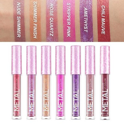 Glitter Flüssigkeit Lippenstift Lip Gloss, Diamant Shinning Metallic