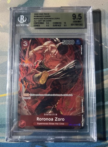 Roronoa Zoro (Parallel) graded BGS 9.5 for sale on eBay