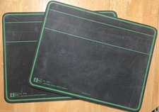 Lot of 2 IDEAL No. 3433 Black Chalk Board 12” x 9" Homeschool Classroom Slate