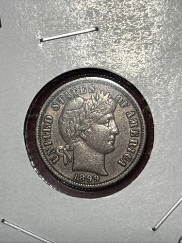 1899Barber Silver Dime - Higher Grade - Free Shipping