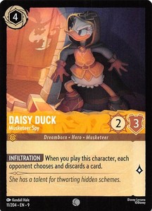 Daisy Duck Musketeer Spy 11/204 Fabled Disney Lorcana 019997