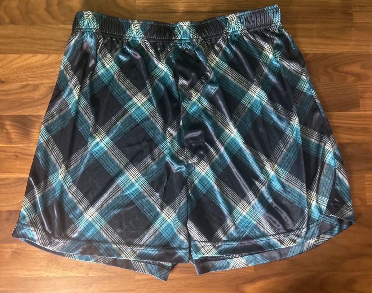 Vtg CROFT & BARROW Liquid Satin Button Fly Leisure Boxer Shorts