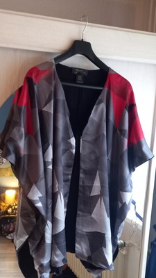 BRIAN RENNIE Cape Poncho mit Seide  Doubleface  UVP 249,00   Wie Neu
