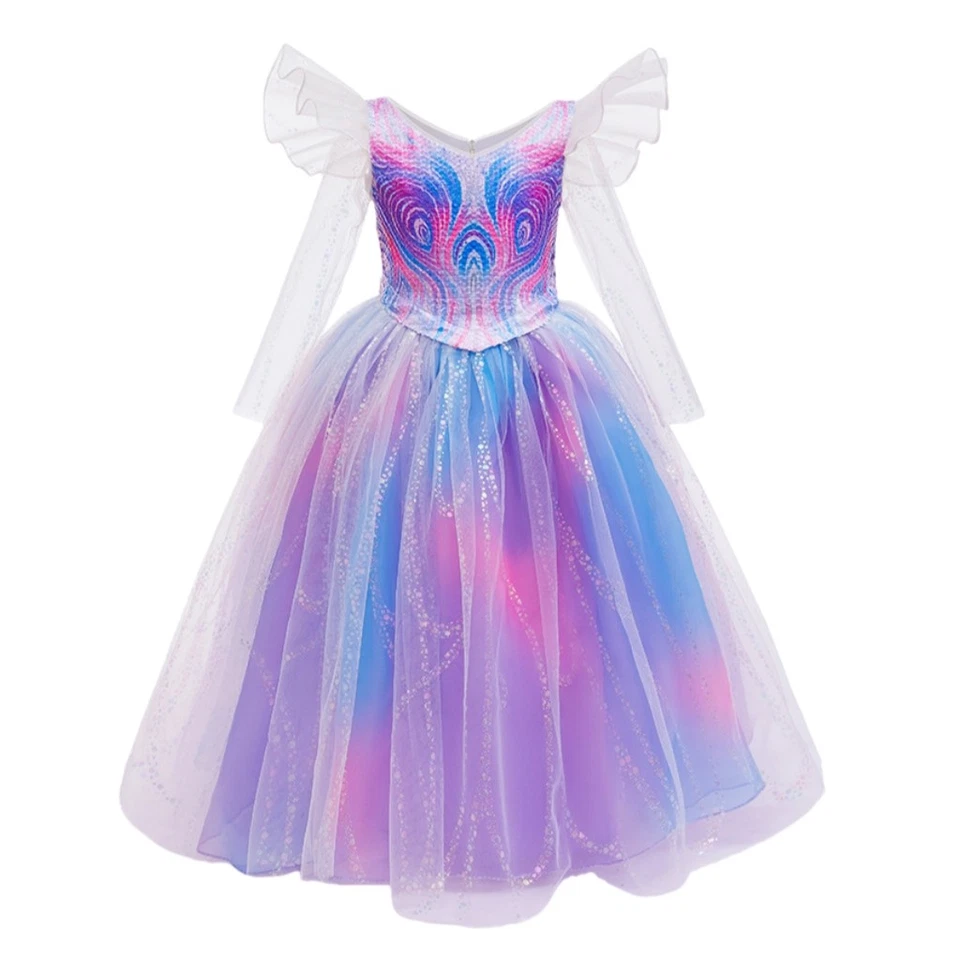 Wicked Parte Dos Glinda Niños Niñas Disfraz Juegos con disfraces Vestido Formal Tutú Vestido de Fiesta Foto 2 de 4