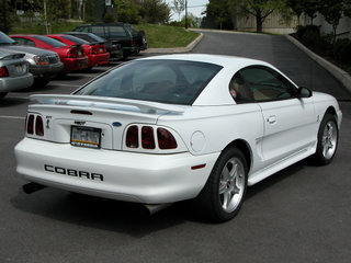 1997 Ford Mustang COBRA bumper insert letters - chrome - Picture 1 of 1