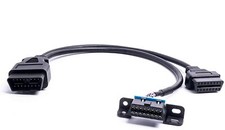 Universal 16 Pin Obd Ii Splitter Extension Y Cable J1962 For Gps Tracking Device
