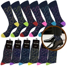6-1 PAIRS MENS DRESS SOCKS COTTON SOCKS SIZE 10-13 FIRST QUALITY TRUE TO SIZE