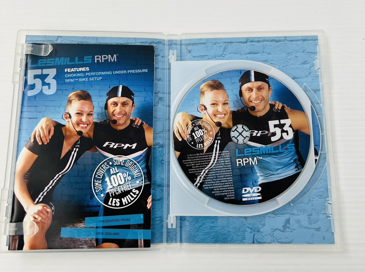 Les Mills RPM Number 53 DVD/CD Plus Case/Class Note/Fitness