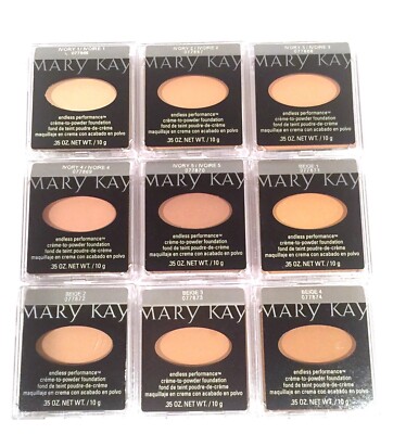 MARY KAY ENDLESS PERFORMANCE CREME TO POWDER FOUNDATION~CREAM~ALL SHADES!