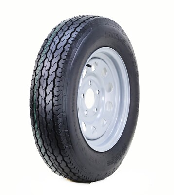 Free Country Trailer Tire Rim ST205/75D15 6-Ply C 101L 5 Lug x 4.5'' Silver Mod