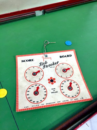 Antique 1930s Tabletop Snooker Parlour Game by Palitoy Bob-Snooker Boxed - Picture 8 of 10
