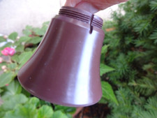 Brown Western Electric candlestick telephone wood wall telephone mouthpiece
