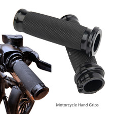 1inch Black Handlebar Grips for Harley-Davidson Touring Sportster XL883/XL1200