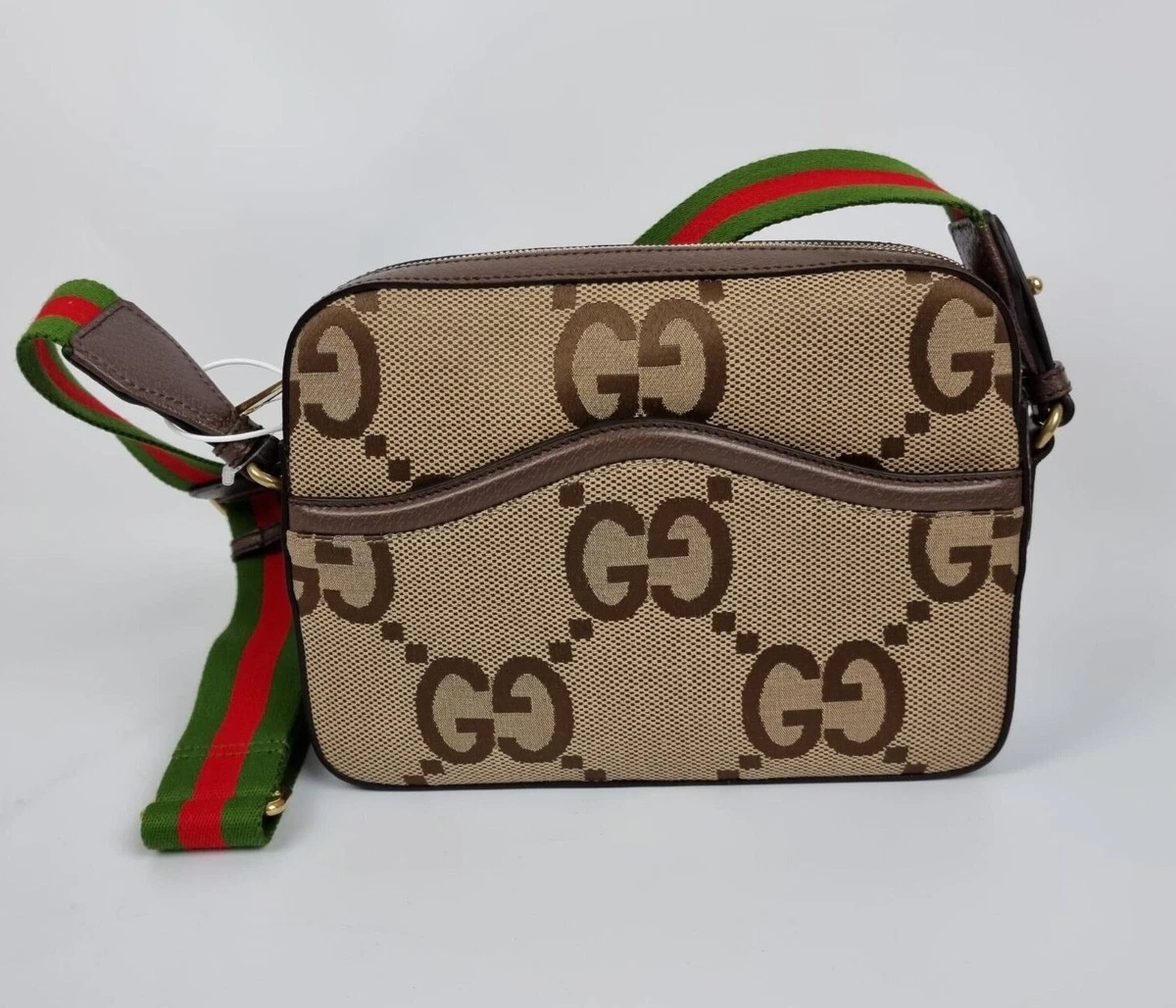 Gucci Ophidia Jumbo GG Small Canvas Crossbody Bag (Shoulder