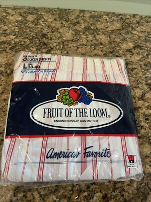 Pack Vintage Fruit of the Loom Mens Boxer Shorts Size L38-40
