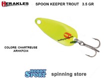 SPOON KEEPER TROUT 3,5 GR COL 04 CHARTREUSE AHRKFC04 HERAKLES SPINNING AREA