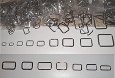 Vierkantring Drahtring Metall Ring Oese Gardinenring Metall Schlaufe Taschen