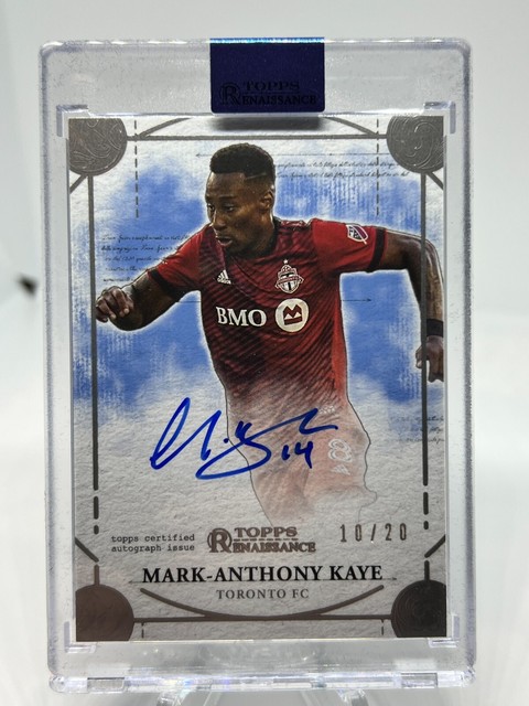 2022 Topps MLS Renaissance Engravements Autographs Mark Anthony Kaye Auto /20