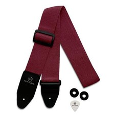 Adjustable Guitar Strap 2 Maroon for Electric...