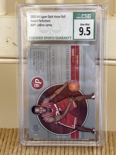 2003-04 UD Honor Roll LeBron James RC #AP1 Cavaliers PSA 9.5 CSG Gem Mint