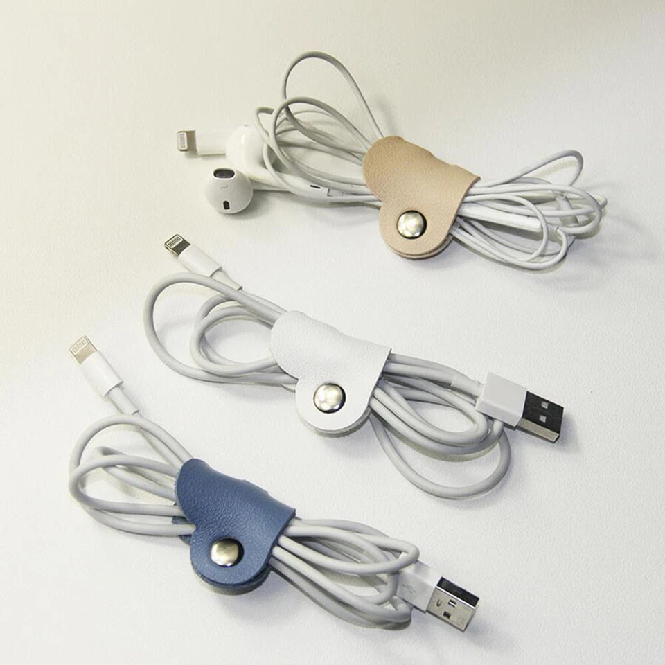 5X Data Cable Storage Clip Charger Cable Winder Cable Protector Cable Management - Image 2 of 4