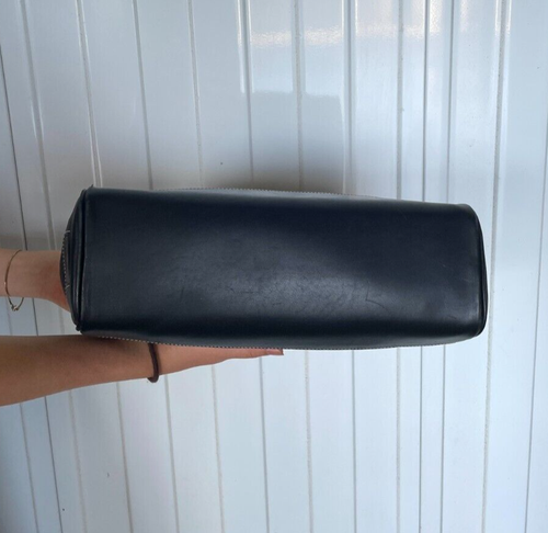 Black Coach Signature Fabric Leather Work Shoulder Bag - Picture 6 of 19