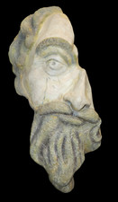 Mask ITALY 15"x 7" Face  Venetian Wall Décor HALF MAN Art Deco Hand Made Signed