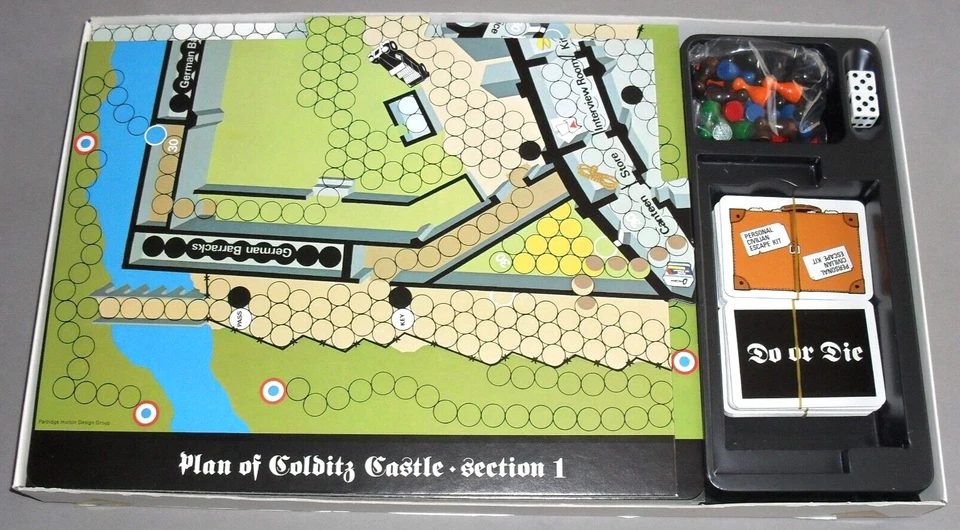 Escape From Colditz Board Game Gibsons War Strategy 1980s COMPLETE VINTAGE RETRO - Image 3 of 4