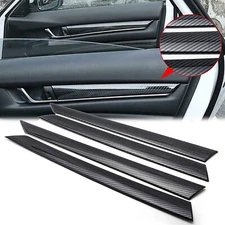 Interior Side Door Panel Strip Cover Carbon Fiber Pattern For Honda Accord 10th