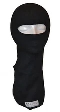 PXP Fire Resistant Racing Balaclava Black Hood 1 Eye Port Head Sock Child Youth