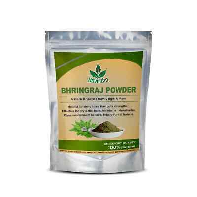 100% Pure & Natural Bhringraj Powder (Eclipta Alba) Healthy Hair Growth -227g